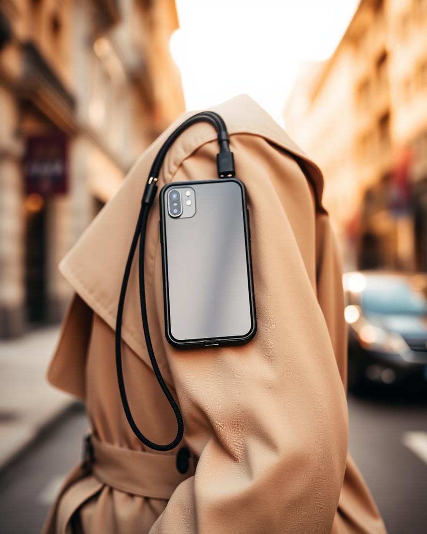 Classic Phone Strap | Noir in Onyx