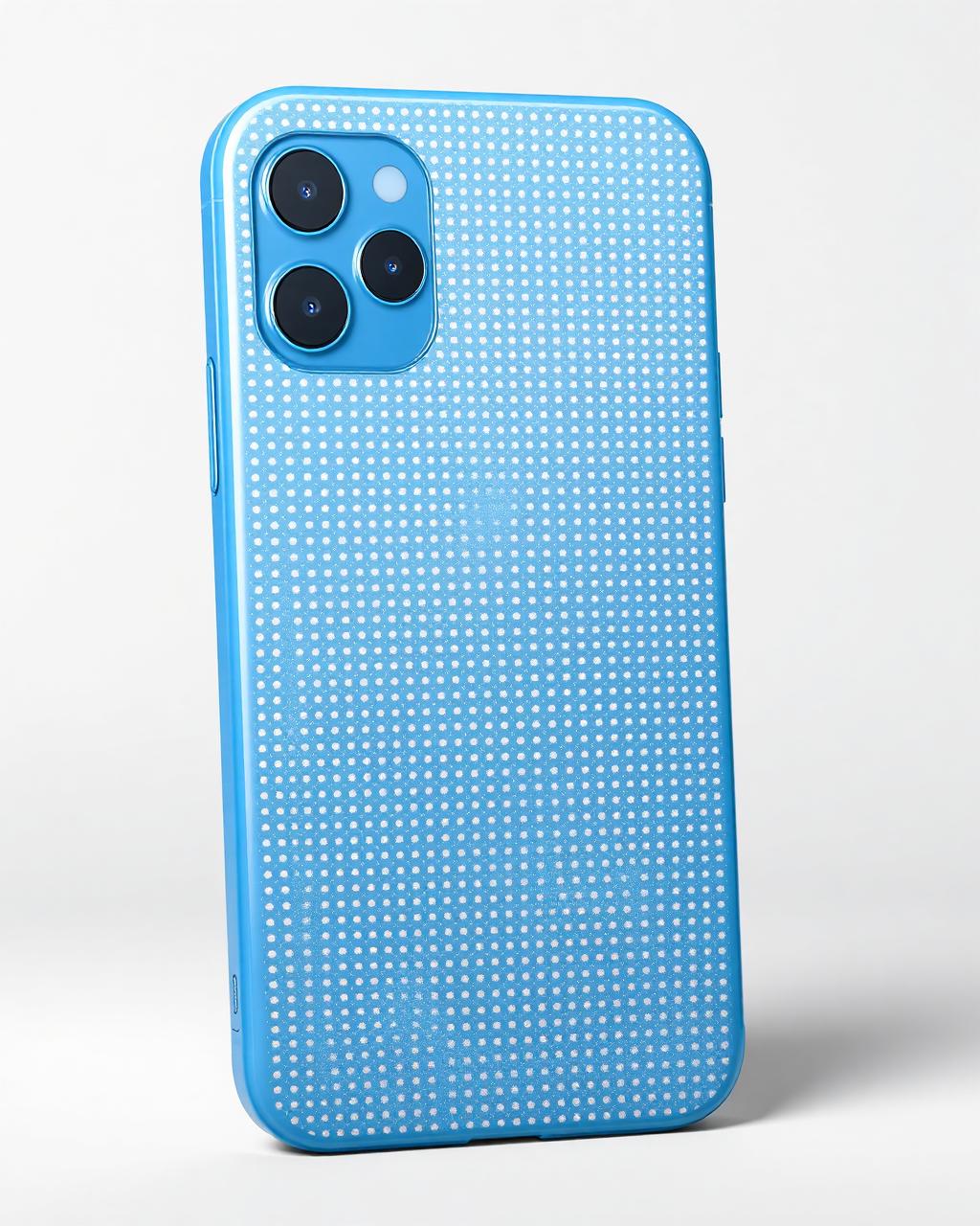Polka Dot Phone Case | Light Blue in Light Blue